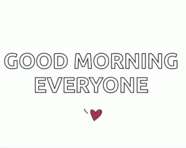 Good Morning Everyone Heart Made Of Hearts GIF