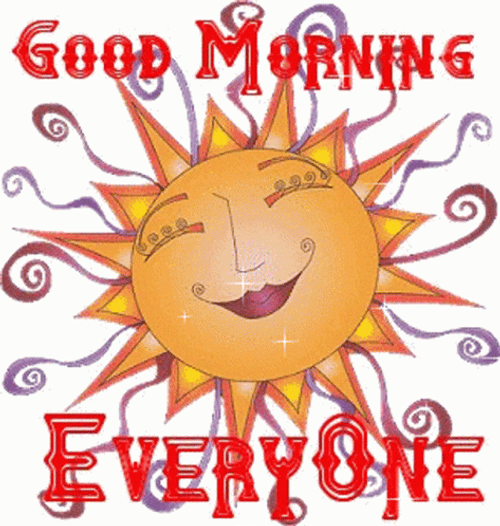 Good Morning Everyone Sun Smiling GIF
