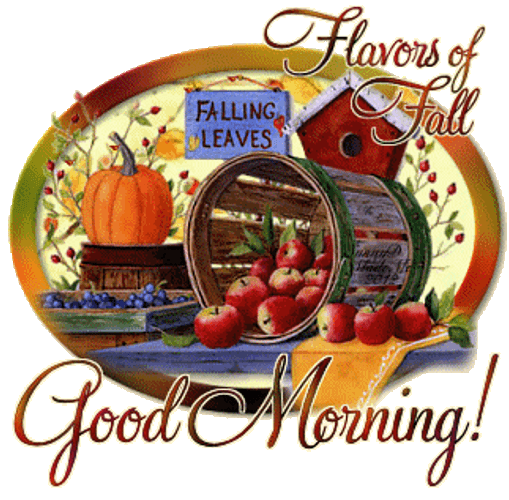 Good Morning Fall Harvests Display GIF