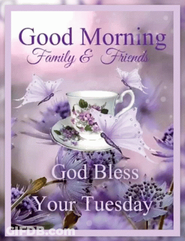Good Morning Family And Friends Greeting Card GIF