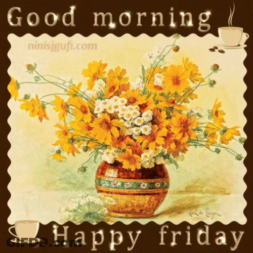 Good Morning Friday Morning Flowers GIF