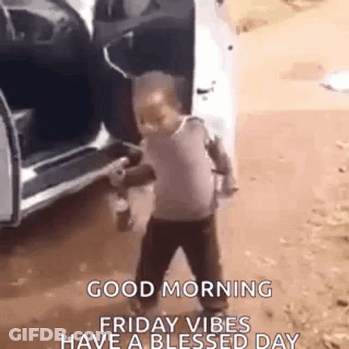 Good Morning Friday Vibes Kid Dance GIF