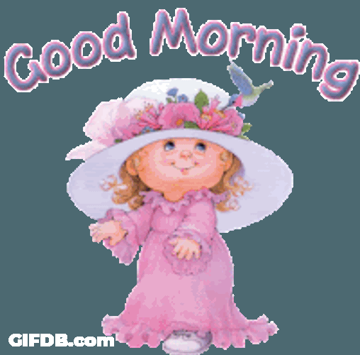 Good Morning Girl Sticker GIF