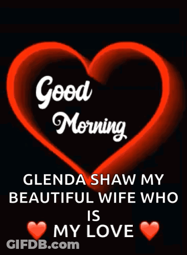 Good Morning Glenda Shaw Heart GIF