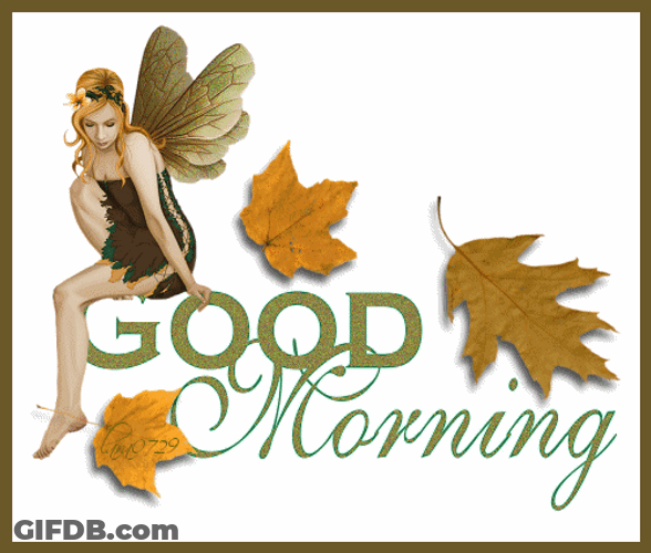Good Morning Glittery Tinkerbell GIF