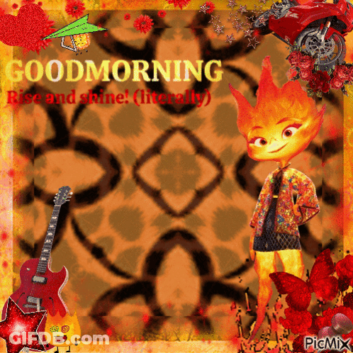 Good Morning Greeting Card Cartoon Character GIF