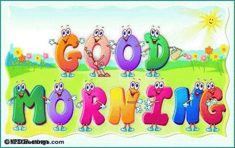 Good Morning Greeting Card GIF