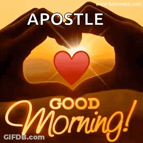 Good Morning Greeting Card With Apostle GIF