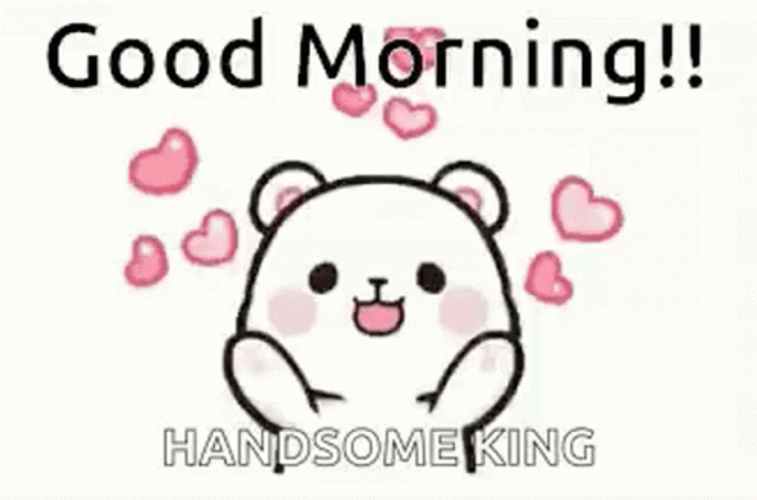 Good Morning Handsome King With Milk GIF