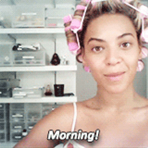 Good Morning Happy Monday Curl Hair GIF