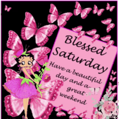 Good Morning Happy Saturday Butterfly Great Weekend GIF