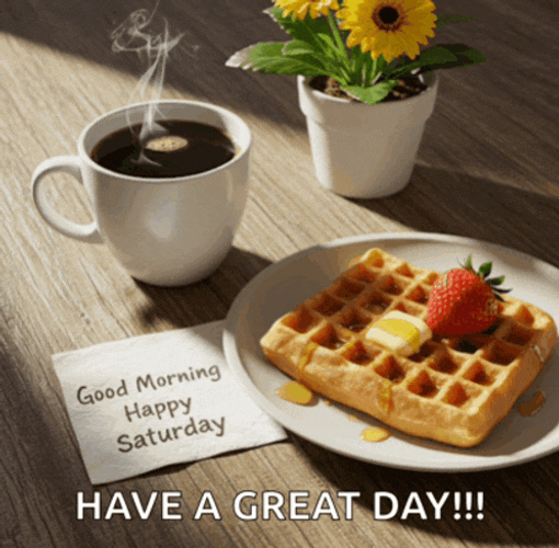 Good Morning Happy Saturday Meme GIF