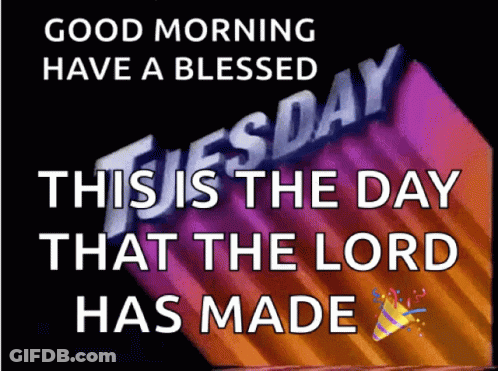 Good Morning Have A Blessed Tuesday GIF