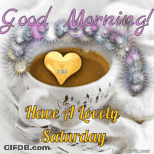 Good Morning Have A Lovely Saturday GIF