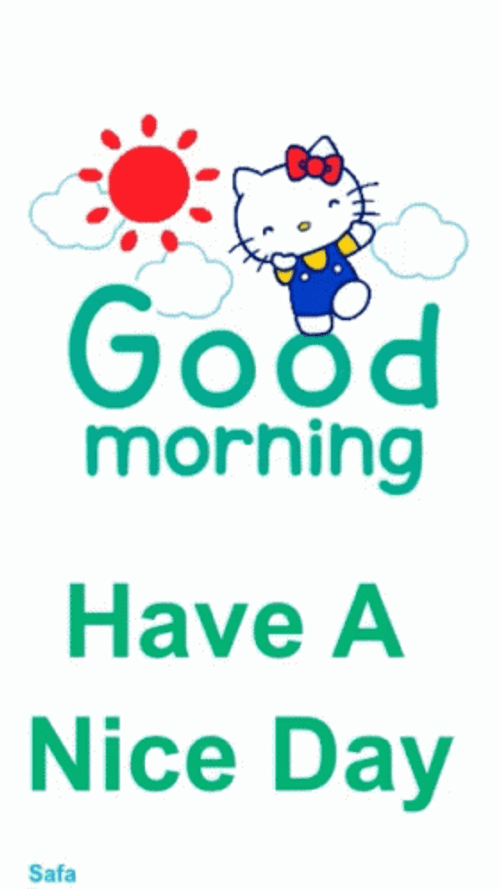 Good Morning Have A Nice Day Hello Kitty Dance GIF