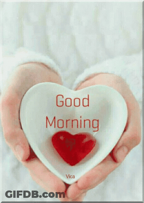 Good Morning Heart Candy Dessert GIF