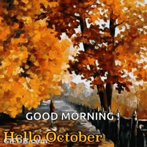 Good Morning Hello Happy October GIF