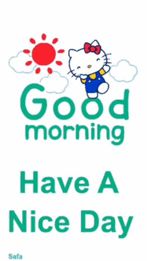 Good Morning Hello Kitty GIF