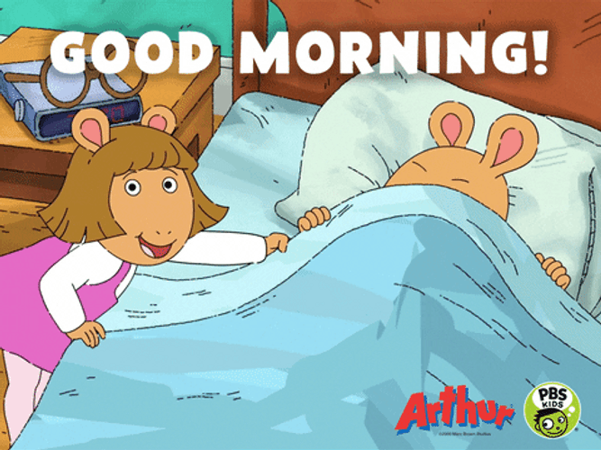 Good Morning Honey DW Read Waking Up Arthur GIF