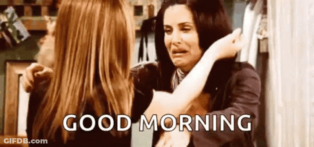 Good Morning Hug Friends Forever GIF