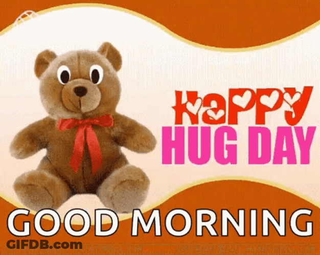 Good Morning Hug Happy Hug Day GIF