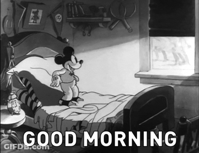 Good Morning Hug Mickey Mouse Pluto GIF