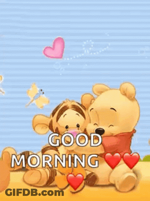 Good Morning Hug Winnie The Pooh Tigger GIF