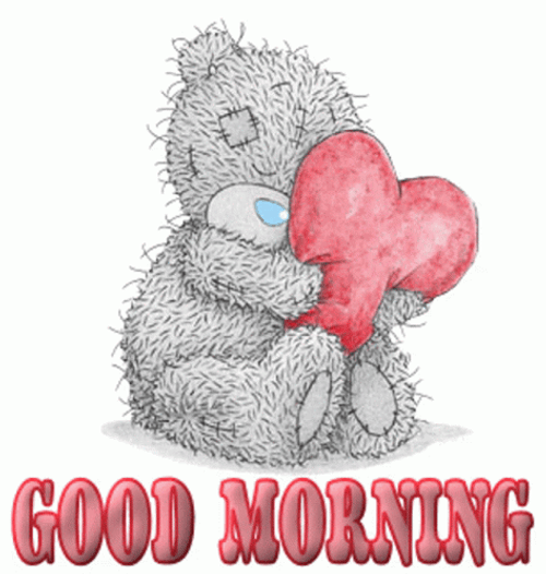 Good Morning Hugs Adorable Bear GIF