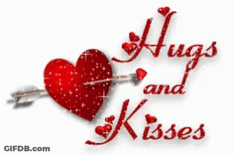 Good Morning Hugs And Kisses Heart Arrow GIF