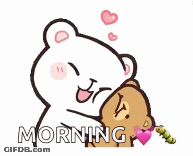 Good Morning Hugs And Kisses Milk Smooch GIF