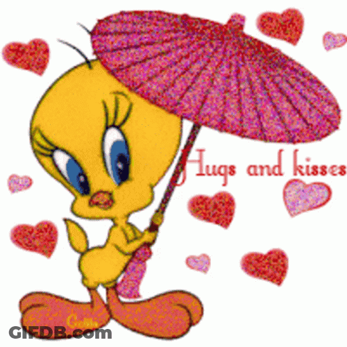 Good Morning Hugs And Kisses Tweety Bird GIF