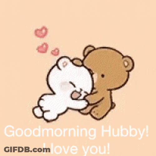 Good Morning Husband I Love You Cute Bear GIF