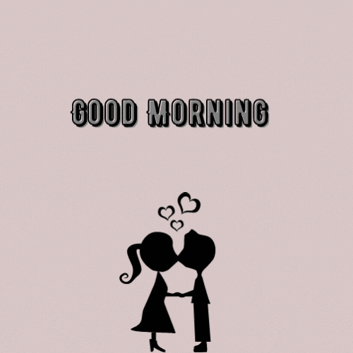 Good Morning I Love You Couple Kiss GIF