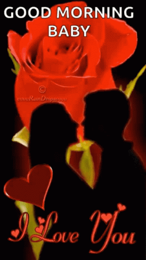 Good Morning I Love You Red Rose GIF