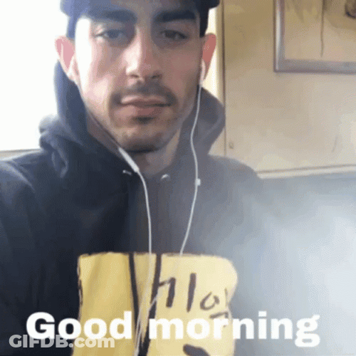 Good Morning In Sign Language Hat Guy GIF