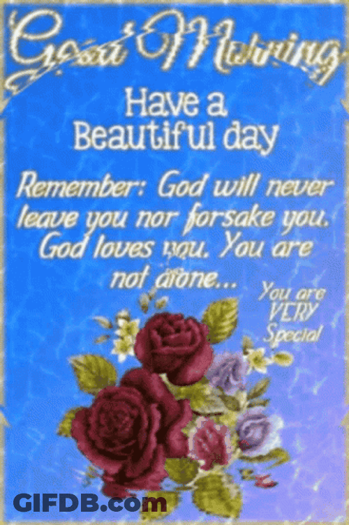 Good Morning Inspirational Beautiful Day Rose GIF