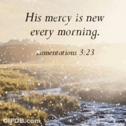 Good Morning Inspirational Message Snowing GIF