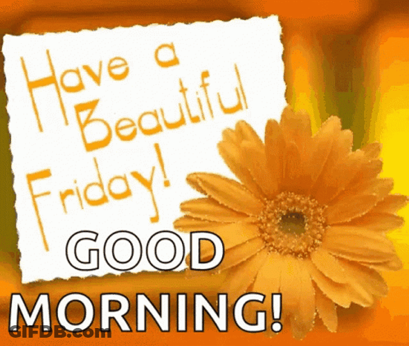 Good Morning It's Friday Beautiful Flower Greeting GIF