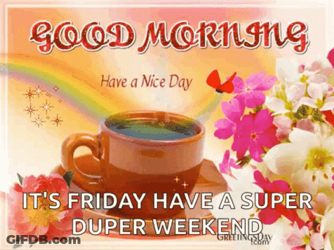 Good Morning It's Friday Greeting GIF