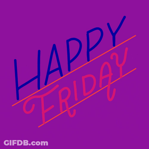 Good Morning It's Friday Happy Animated Text GIF