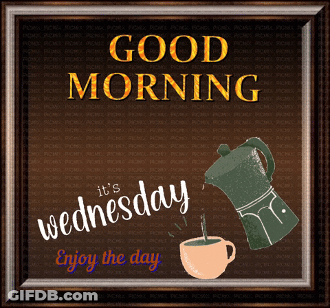 Good Morning It's Wednesday Poster GIF