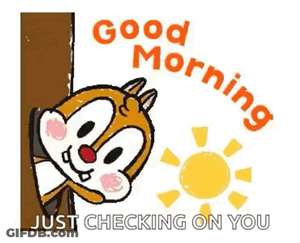 Good Morning Just Checking In GIF