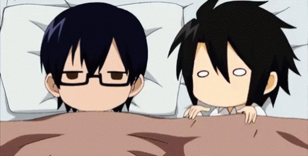 Good Morning Kiss Anime Couple GIF