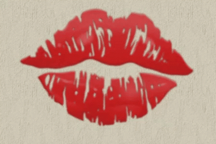 Good Morning Kiss Red Lips GIF