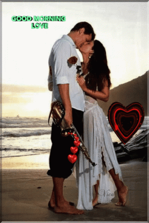 Good Morning Love Beach GIF