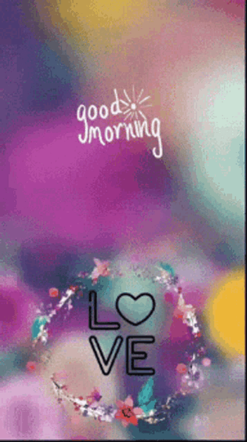 Good Morning Love Heart Graphic GIF