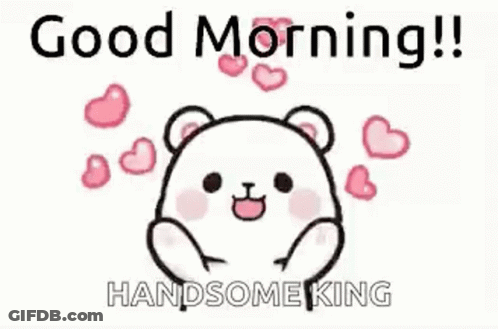 Good Morning Love With Hearts GIF
