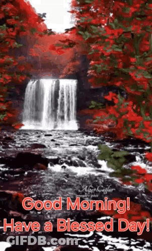 Good Morning Love You All Card With Coffee And Blue Rose GIF