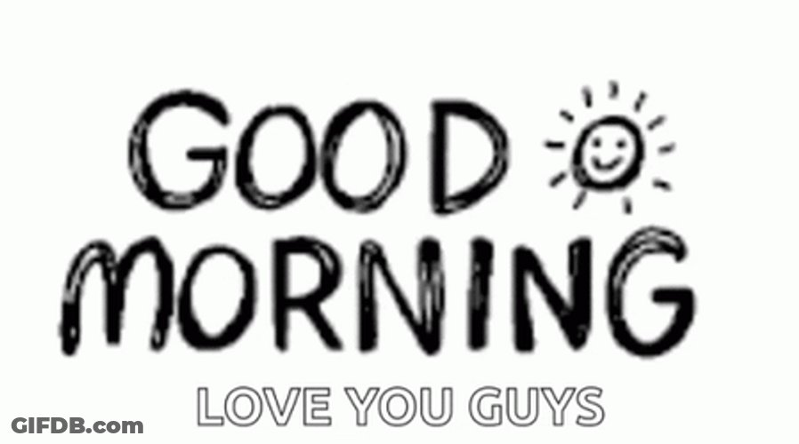 Good Morning Love You Guys Sun Drawing GIF