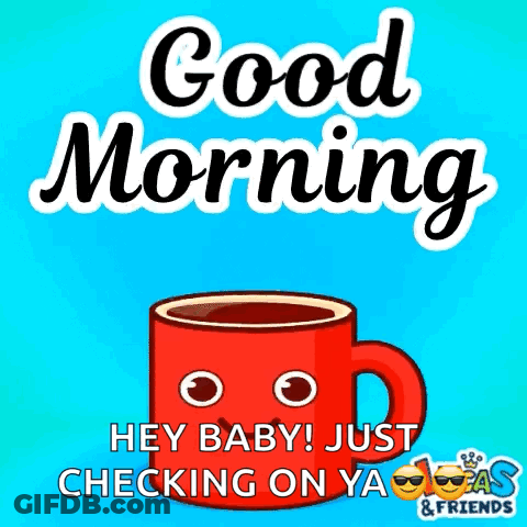 Good Morning Message With Coffee GIF